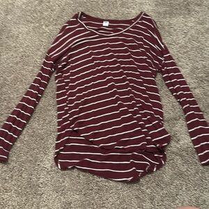 Old Navy Long Sleeve Stripe Top